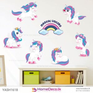 Magical Unicorn Wall Sticker for nurseries and kids’ rooms in Sri Lanka