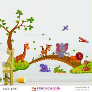 Animal Bridge Wall Sticker for nurseries and kids’ rooms in Sri Lanka