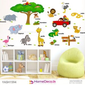 Animals Zoo Wall Sticker for nurseries and kids’ rooms in Sri Lanka