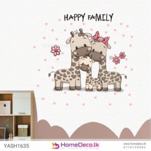 Giraffe Family Wall Sticker for baby and kids’ rooms in Sri Lanka