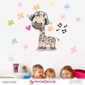 Cute Giraffe Wall Sticker for baby and kids’ rooms in Sri Lanka