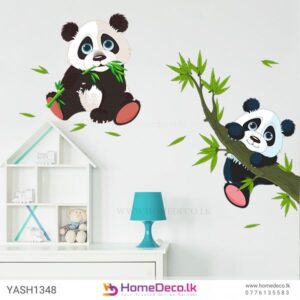 Baby Panda Kids Wall Sticker featuring a smiling baby panda, perfect for decorating nurseries and kids’ rooms with cuteness.