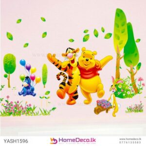 Winnie the Pooh with Friends Wall Sticker for nurseries and kids’ rooms in Sri Lanka