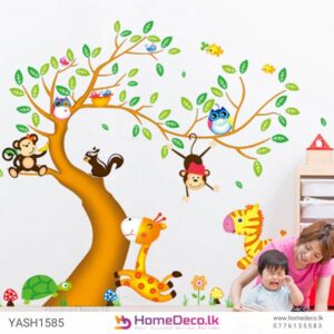 Tree with Animals Wall Sticker for nurseries and kids’ rooms in Sri Lanka