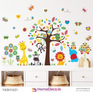 Colourful Tree Animal Wall Sticker for baby and kids’ rooms in Sri Lanka
