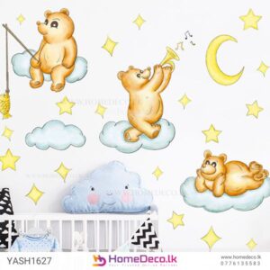 Chubby Bear Wall Sticker for baby and kids’ rooms in Sri Lanka