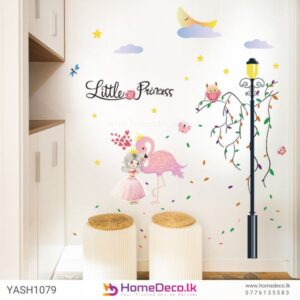 Cute Princess Wall Sticker for Kids Room Decor – Perfect for Baby Nursery and Playrooms, Made from Eco-Friendly PVC