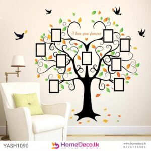 Photo Frame Tree Wall Sticker for personalized and nature-inspired baby room decor.