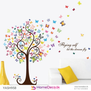 Butterfly Tree Wall Sticker | Nature-Inspired Wall Art with Butterflies for Kids Room