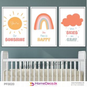 Our Sunshine Kids Wall Art – a sweet and vibrant nursery decoration , perfect for adding charm to any baby room