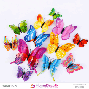 PVC 3D Butterfly Mix Colour Wall Stickers for Baby Room Sri Lanka