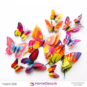 PVC 3D Butterfly Wall Stickers for Baby Room Sri Lanka